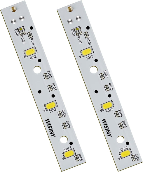 WR55X26671 LED Light Board 2PCS for GE Refrigerators, Light Bulb Replacement for Freezer, PS11767930 AP6035586