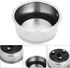 Stainless Steel Coffee Filter, 51mm Cafe Filter Baskets, Strainer Espresso Filters, Pressurized Porous Basket, Reusable