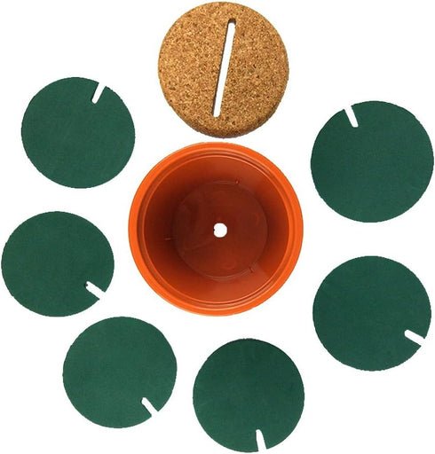 TriPro Original Coasters Set of 6 - Creative Cactus Shaped Design for Holiday Gift & Home Decoration