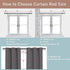 Extra Long Blackout Curtain Rods - 120-inch to 175-inch Heavy Duty Adjustable Outdoor Curtain Rods for Windows, Black