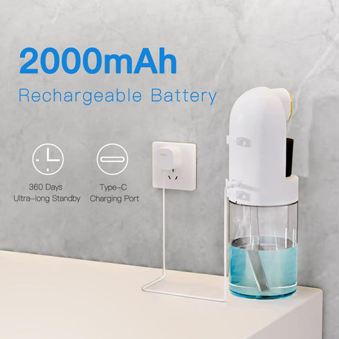 Surfpoo 21.12 oz(600 ml) 2 4 Upgraded Automatic Mouthwash Dispenser for Bathroom, Touchless Smart Mouth Wash Dispenser