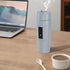 Small Electric Travel Kettle, 300W Fast Water Heater, Mini Tea Coffee Mug for Hotels/Offices/RVs, Elegant Gray
