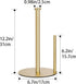 OBODING Gold Paper Towel Holder for Countertop - Stainless Steel Stand for Kitchen and Bathroom Organization