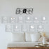 3D Snooze Dimmable 12/24 (15 Inch, Deeyaple Led Digital Alarm Clock Small Wall Clock Time Memory Date Temperature