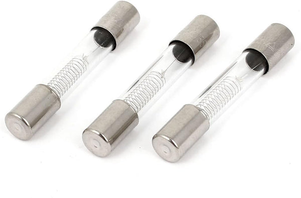 JDYYICZ Glass Tube Fuse 0.85A 5kV 6mm x 40mm, Pack of 3 for Microwave Oven
