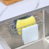Sink Caddy Sponge Holder for Kitchen Sink, SUS304 Stainless Steel, 2 Suspension Options, Silver