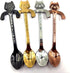4 Pcs Cute Mini Cat Spoon Set, Stainless Steel Spoons for Tea, Coffee, Dessert, Sugar, Ice Cream