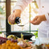 4 5.4 oz Set Pieces Oil and Vinegar Dispenser with No Drip Tops, Glass Cruet Bottles Clear Olive Oil Bottles Soy Sauce