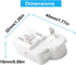 2pack 2Pin Refrigerator Compressor PTC Starter Relay Over Load Protector Replacement for Danby Haier Midea Mini Fridge ZHB69-120P15, ZHB60-120P4.7, ZHB60-120P15, ZHB45-105P15