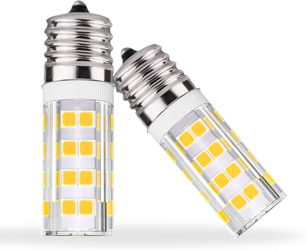 E17 LED Bulb Dimmable 5W, 40W Incandescent Equivalent, Fits Whirlpool Maytag GE Kenmore LG Microwave, 2-Pack