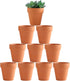 Yishang Terracotta Flower Pot - 4 Inch Clay Planter with Drain Hole for Succulent Cactus, Great for Nursery Planter,