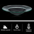 Patelai Replacement Oil Warmer Dish, Round Glass Dish Wax Melt Candle Warmer Bowl Plate Lid Tray for Aroma Therapy Lamp