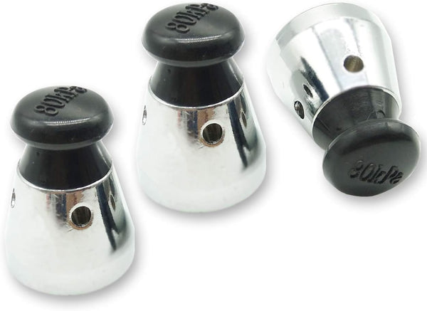 TIHOOD 3PCS Black Universal Pressure Cooker Relief Jigger Valve, 1.5 Inch High