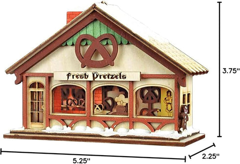 Peppermint Twist Pretzel Shop Christmas Tree Ornaments