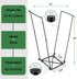 30-45 FEED GARDEN Trash Bag Holder, Outdoor Metal Leaf Bag Holder Stand, Garbage Bag Frame Holder for Gallon Bags