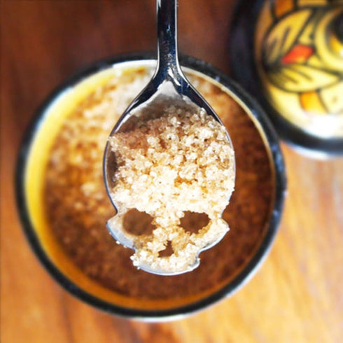 Suck UK Tea Stainless Steel Mini Spoons, Kitchen Accessories for Spooky Gothic Skull Decor