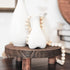 2pcs 8.46IN Yangbaga Wooden Stool Display Stand, Round Plant Stand Wood-Flower Pot Supports Plant for Indoor Outdoor