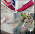 Wresty 2 Pair/4 Pcs Acrylic Shoe Store Display Stands Clear Sandal Display Stands High Heel Display Rack Holder