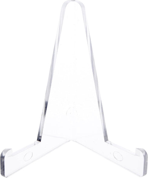 Plymor Clear Acrylic Display Easel, 3.375" H x 3.125" W x 1.875" D (3 Pack)