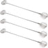 Honbay 4PCS Stainless Steel Honey Dipper Sticks Honey Spoon Dippers Stir Sticks Mixing