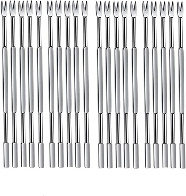 6KTOOOLS 20 Pcs Robust and Lobster Forks, Sea Food Tools Set, Nut Cracker,