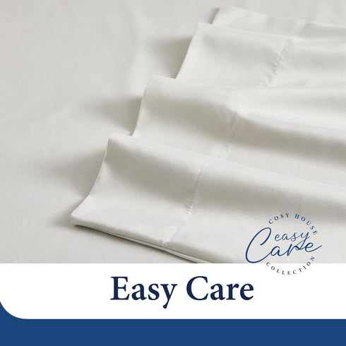 Cosy House Collection Set of 2 Luxury Cooling Pillow Cases - Standard, Silver, Breathable & Cooling with Envelope