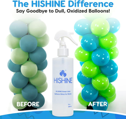 Hi-Shine Balloon Spray 8 oz - Instant Gloss & Vibrant Finish for Party Decor, Easy Application, Long-Lasting Results