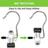 Boot Hangers Clips - 16 Pack Heavy Duty Laundry Hooks for Closet Organizer, Travel Pants Socks Handbags