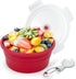 1200ml Large Camping Bowl with Foldable Spoon, Collapsible Bowl with Lid for Travel and Food Storage