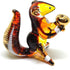 Handmade Mini 2" Cute Squirrel with Walnut Figures, Blown Glass Art Collectible Figurine Gift