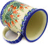 Polish Pottery Mug - Straight Sided, Crimson Bells