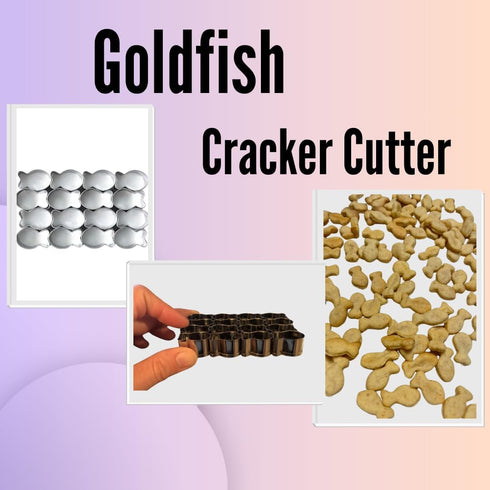Mini Tiny Goldfish Cracker Cookie Cutter Mold - Baked Fish Shaped Maker for Kids Gluten Free DIY