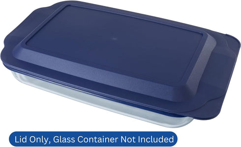 Replacement Lid Cover for Pyrex 3 QT Glass Baking Dish, 2-Pack Casserole Container (Navy)