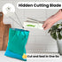 Mini Bag Sealer and Cutter for Snacks, Handheld Rechargeable Vacuum Seal for Airtight Freshness
