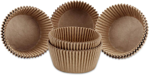 Gifbera Natural Cupcake Liners, Standard Baking Cups, 400-Count, Unbleached, No Smell Paper