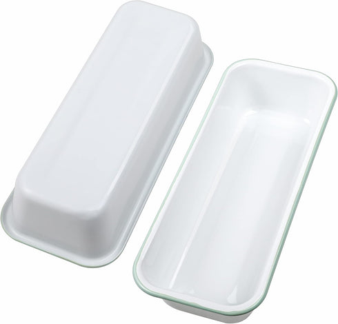 12 4.5 Inches Webake Large Enamel Bread Pan, Long Banana Bread Loaf Pan for Baking, Non-Stick Rectangle Cake Pan