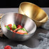 Stainless Steel Salad Bowls Set, Mixing and Serving Bowls for Cooking, Set of 2, Silver