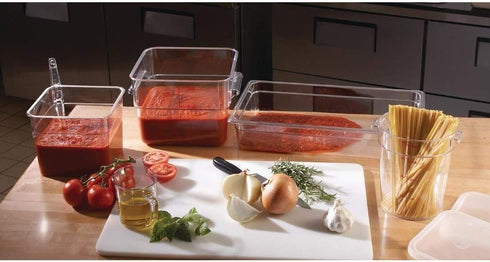 Cambro Food Storage Container, Classic Series Square, 6 QT (Quart), Commercial Grade for Food Prep