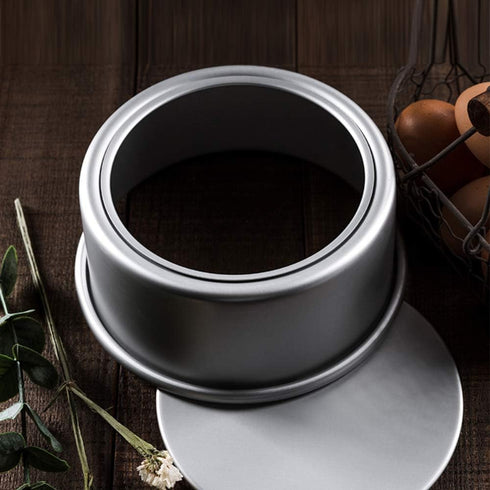 10 Inch Round Cheesecake Pan, Aluminum Round Cake Pan with Removable Bottom, Anodized Aluminum Baking Pan