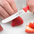 Mercer Culinary Rounded Tip Wavy Serrated Bar Knife, 4.3" Red