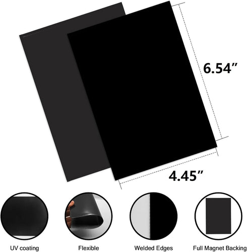 Black Magnetic Picture Frame 4X6 for Refrigerator, 30 Pack Black Photo Magnets Sleeves
