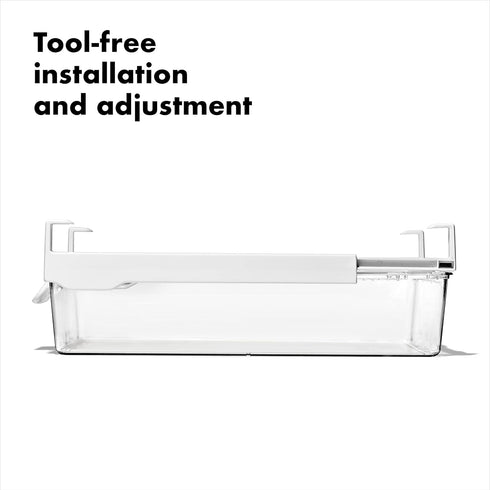 OXO Good Grips 14 in Fridge Undershelf Drawer for Deli Meat, Cheese, Produce, and More