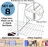 Evelots Wire Shelf Dividers - 8 Pack for Closet Storage & Organization - Easy Clip-No Tool - Solid Coated Steel