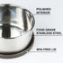 Stainless Steel 10oz Lidded Bowls, 4 Pack Unbreakable Small Bowls with BPA-free Plastic Lids