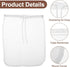 COMNICO 3 Pack 3 Nut Milk Bag, reusable Nylon Cheesecloth Fine Mesh Cheese Bags Food Strainer for Almond Soy Yogurt