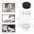 6pcs 3 oz Tianifa Black Spice Jars, Glass Seasoning Bottles, Spices Container, Empty Spice Jars,Round Spice Bottles