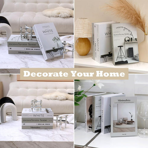 HMMSTR 4 PCS DIY Faux Books for Decoration,Coffee Tabletop Decor Book, Living Room Decorative Objects, Entry Decor