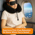 Aeris Memory Foam Travel Pillow for Airplanes - Best Neck Pillow for Long Flights with Carry Bag, Ear Plugs, Eye Mask