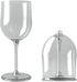 Portable Collapsible Plastic Wine Glass, BPA Free, with Safety Carrier, 1pcs, Transparent