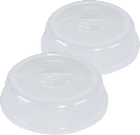 Nordic Ware BPA-free Melamine Free Plastic Splatter Microwave Cover, 10-Inch, Set of 2, Clear